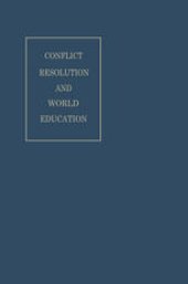 book Conflict Resolution and World Education