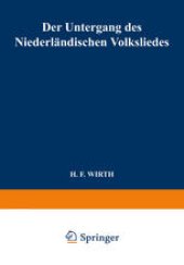 book Der Untergang des Niederländischen Volksliedes