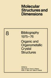 book Bibliography 1975–76 Organic and Organometallic Crystal Structures