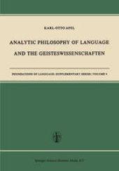 book Analytic Philosophy of Language and the Geisteswissenschaften