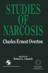 book Studies of Narcosis: Charles Ernest Overton