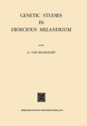 book Genetic Studies in Dioecious Melandrium