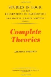 book Complete Theories