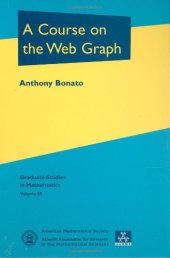 book A Course on the Web Graph