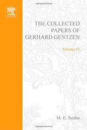 book The Collected Papers of Gerhard Gentzen