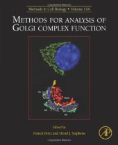 book Methods for Analysis of Golgi Complex Function