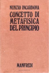 book Concetto di metafisica del principio