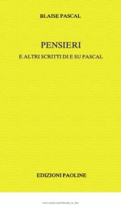 book Pensieri e altri scritti di e su Pascal