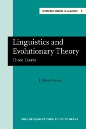 book Linguistics And Evolutionary Theory: Three Essays