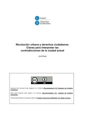 book Revolución urbana y derechos ciudadanos - Claves para interpretar las contradicciones de la ciudad actual