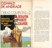 book Obras completas Vol 2 - Memórias sentimentais de João Miramar &  Serafim Ponte Grande