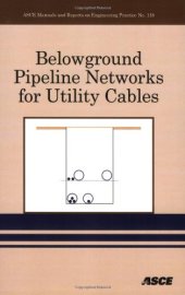 book Belowground Pipeline Networks for Utility Cables