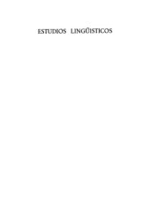 book Estudios lingüísticos. Temas españoles