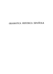 book Gramática histórica española