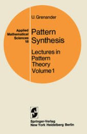 book Pattern Synthesis: Lectures in Pattern Theory Volume 1