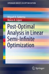 book Post-Optimal Analysis in Linear Semi-Infinite Optimization