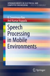 book Speech Processing in Mobile Environments