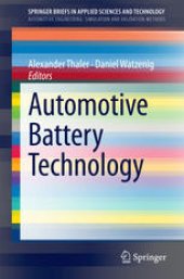 book Automotive Battery Technology