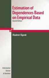 book Estimation of Dependences Based on Empirical Data: Empirical Inference Science Afterword of 2006