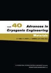 book Advances in Cryogenic Engineering Materials : Volume 40, Part A