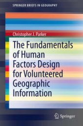 book The Fundamentals of Human Factors Design for Volunteered Geographic Information