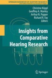 book Insights from Comparative Hearing Research