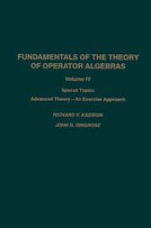 book Fundamentals of the Theory of Operator Algebras: Special Topics Volume IV Advanced Theory—An Exercise Approach