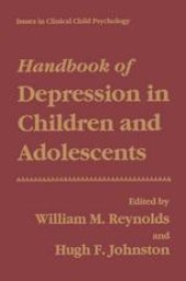 book Handbook of Depression in Children and Adolescents