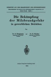 book Die Bekämpfung der Milzbrandgefahr in gewerblichen Betrieben