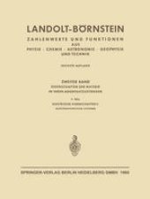 book Landolt-Börnstein: Eigenschaften der Materie in ihren Aggregatzuständen, 7. Teil, Elektrische Eigenschaften II (Elektrochemische Systeme), Teil a