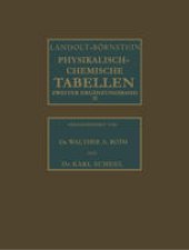 book Landolt-Börnstein: Physikalisch-chemische Tabellen, Ergänzungsband 2, Teil b