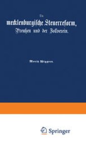 book Die mecklenburgische Steuerreform, Preußen und der Zollverein