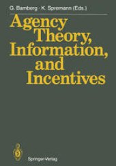 book Agency Theory, Information, and Incentives