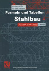 book Formeln und Tabellen Stahlbau: Nach DIN 18800 (1990)