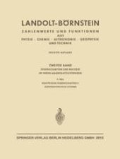 book Landolt-Börnstein: Eigenschaften der Materie in ihren Aggregatzuständen, 7. Teil, Elektrische Eigenschaften II (Elektrochemische Systeme), Teil b