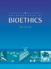 book Encyclopedia of Bioethics