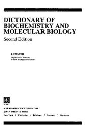 book Dictionary Of Biochemistry And Molecular Biology