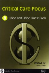 book Critical Care Focus 8. Blood and Blood Transfusion