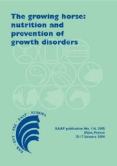 book The growing horse: nutrition and prevention of growth disorders