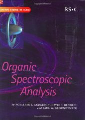 book Organic Spectroscopic Analysis