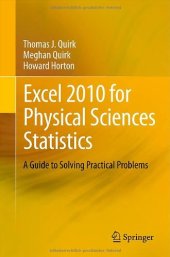 book Excel 2010 for Physical Sciences Statistics: A Guide to Solving Practical Problems