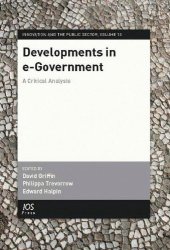 book Developments in e-Government: A Critical Analysis - Volume 13 Innovation and the Public Sector