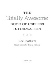 book The Totally Awesome Book of Useless Information