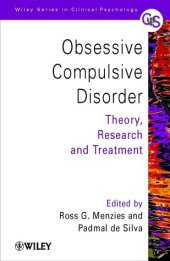 book Obsessive-Compulsive Disorder: Theory, Research and Treatment