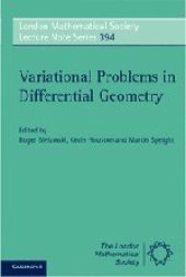 book Variational Problems in Differential Geometry