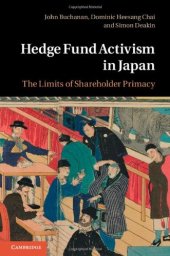 book Hedge Fund Activism in Japan: The Limits of Shareholder Primacy