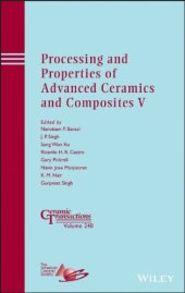 book Processing and Properties of Advanced Ceramics and Composites V: Ceramic Transactions, Volume 240