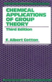 book Chemical Applications of Group Theory, 3rd Edition