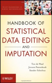 book Handbook of Statistical Data Editing and Imputation