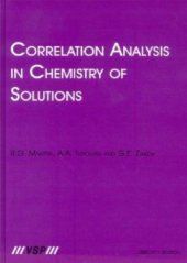 book Correlation Analysis in Chemistry of Solutions